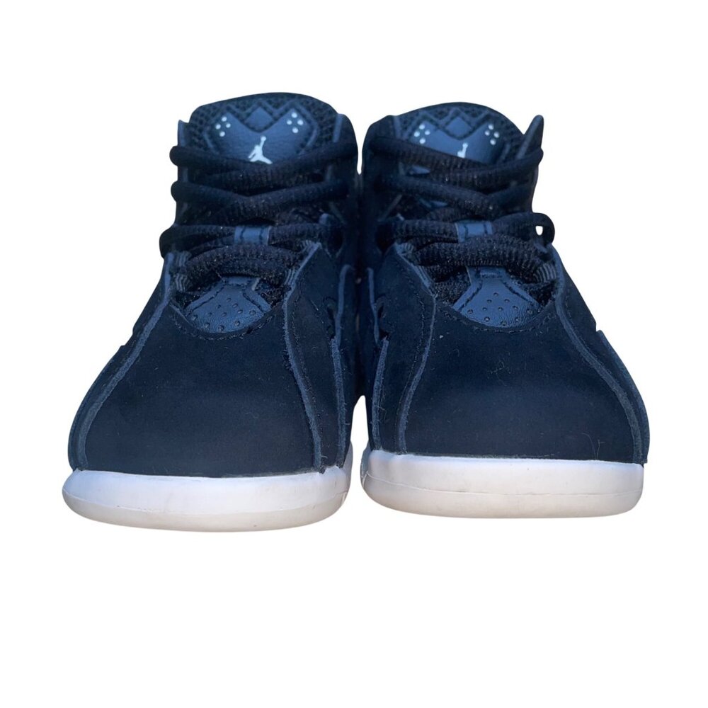 Air Jordan Kids Black Suede Sneakers Lace-Up Basketball Shoes Size 7C - Picture 2 of 8